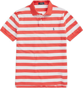 Premium Striped Cotton Mesh Polo Shirt