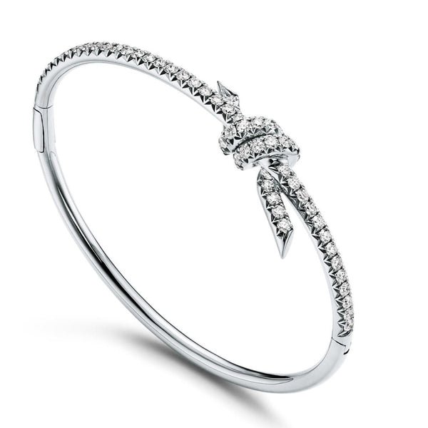 Elegance Diamond Knot Nail Bangle