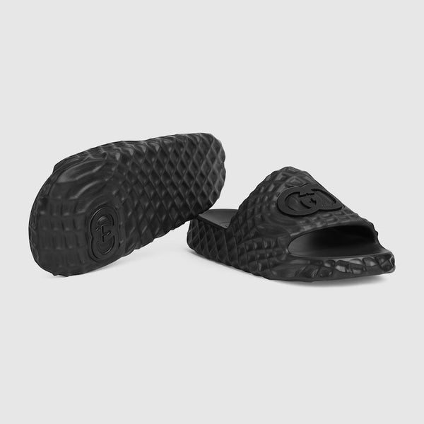 Premium Men's Interlocking G slide sandal