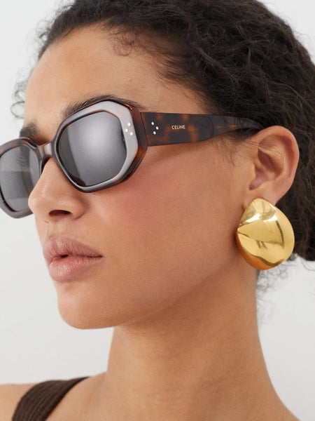 Square Tortoiseshell Acetate Sunglasses