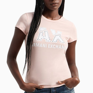 Premium Women Collection  Studded  Round Neck T-shirt
