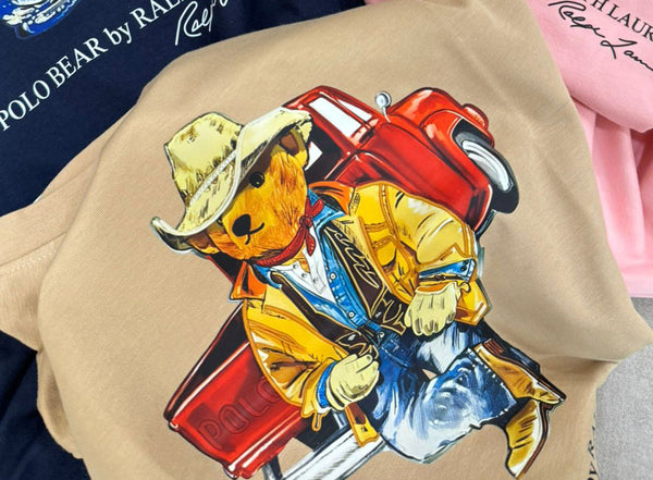 Premium  Bear Cotton Jersey T-Shirt
