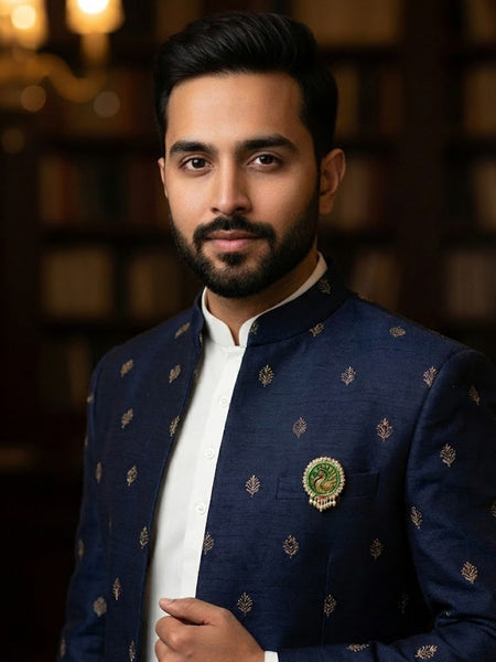 Victorian Polish Peacock Doublet Ring with Moissanite Polki