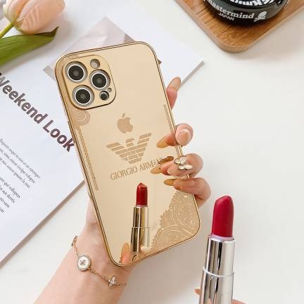 Royal Golden Back Case Cover for iPhone 13 & 14 Series