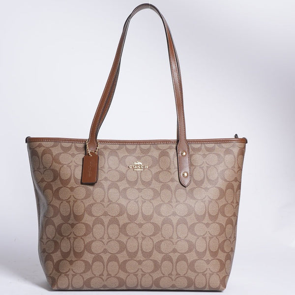 Classic Monogram Tote Bag Elegant Everyday Shoulder Bag