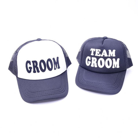 Bachelorette Party Wedding Decoration TEAM GROOM Hats for Best Man Trucker Hat Neon Team Bride Mesh Cap Decoration Mariage