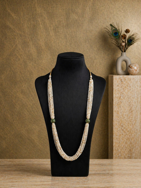 Elegant Pearl Layered Victorian Necklace Set