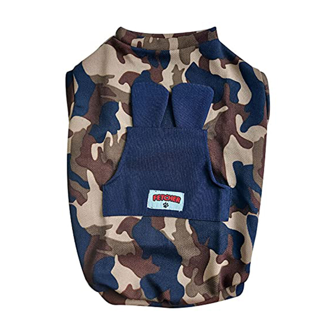 Camouflage Printed Dri Fit Party Dog T-Shirt for Small Breeds