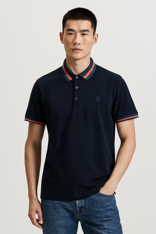 Premium Contrasting Polo Collar T-shirt