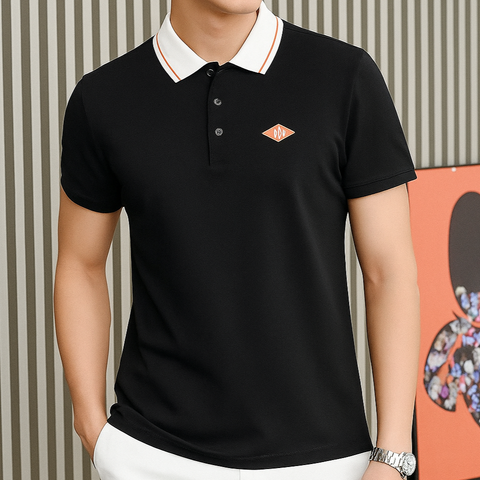 Cotton Polo T-Shirt With Interlocking G