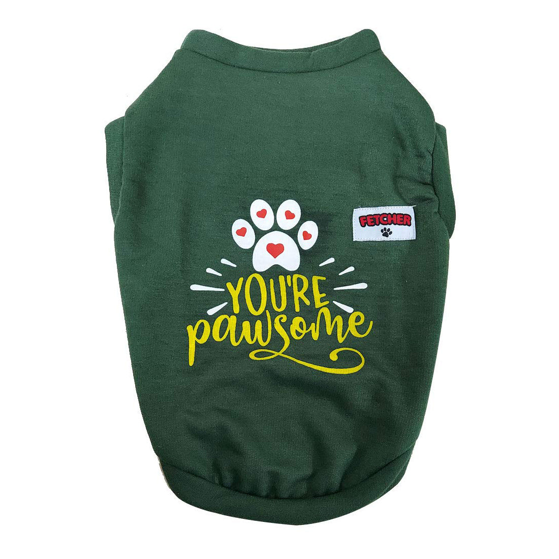 Dark-Green Premium Warm Fleece Dog Sweatshirt for Small Breeds