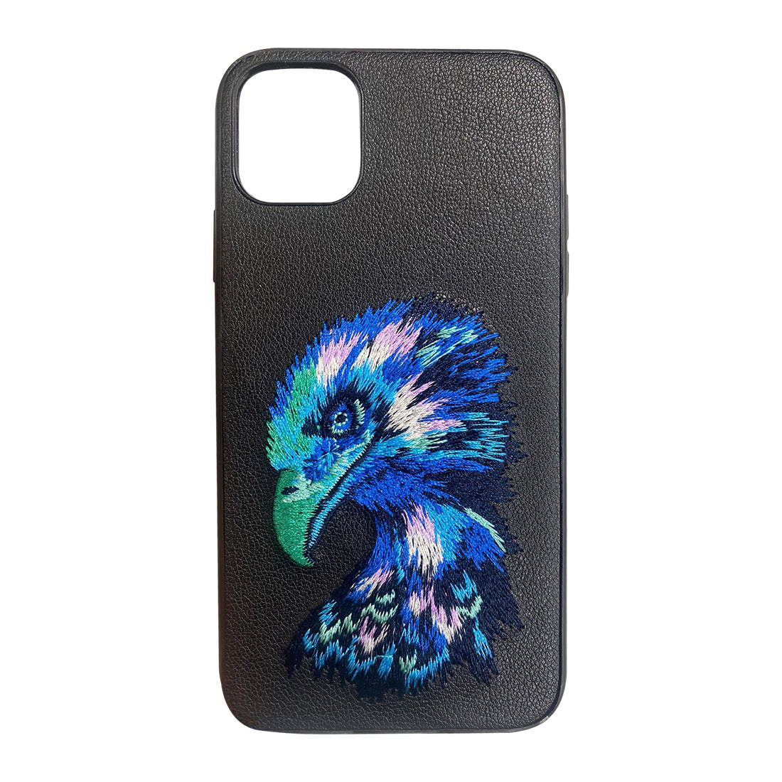 Eagle Leather Back Case Cover - Black