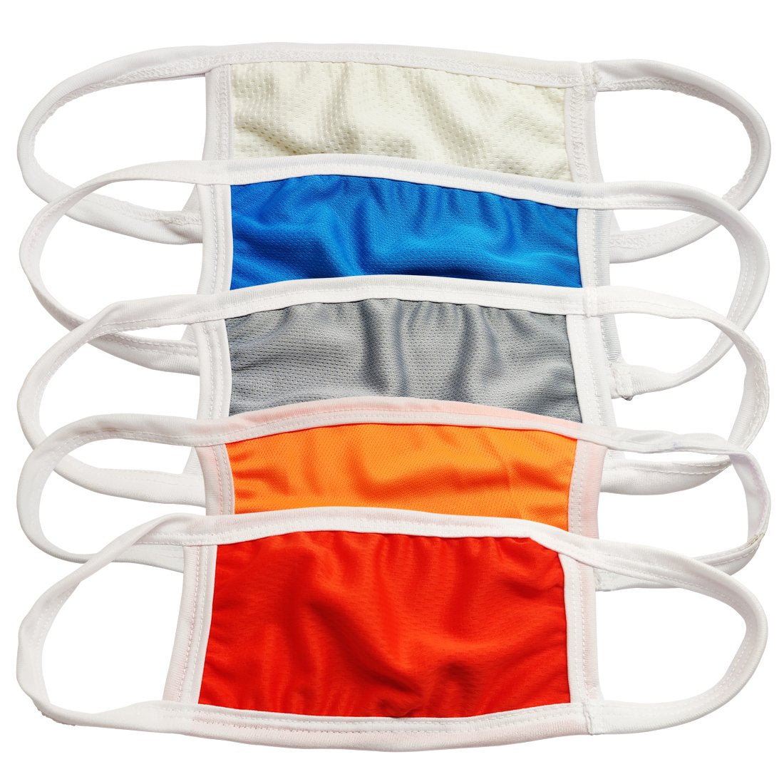 New Anti-Polllution Mouth Nose Lycra Cover Face Mask For Protection (Pack of 5)