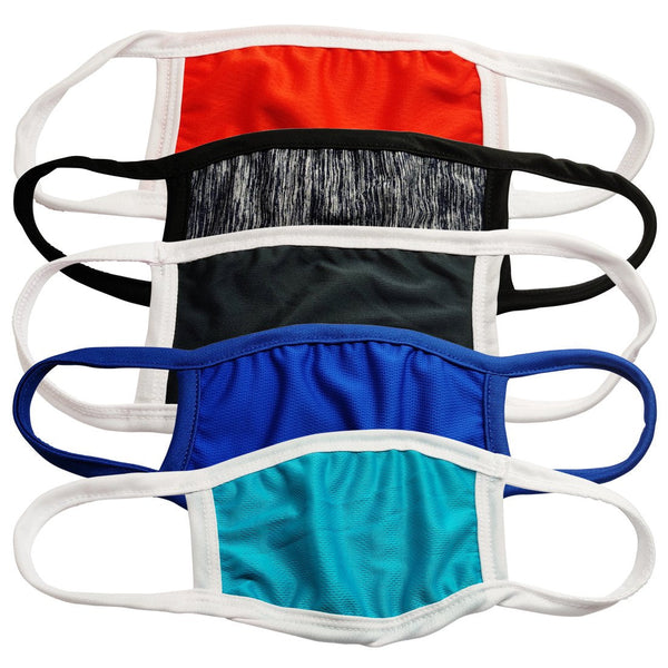 Anti-Pollution Lycra Face Mask For Protection (Pack of Assorted 5 Colours)