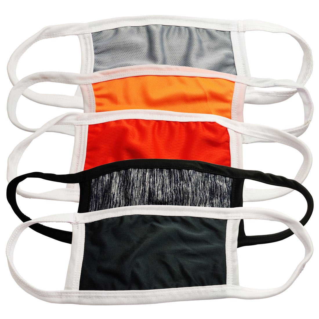 New Anti-Pollution Mouth Nose Lycra Cover Face Mask For Protection (Pack of 5)