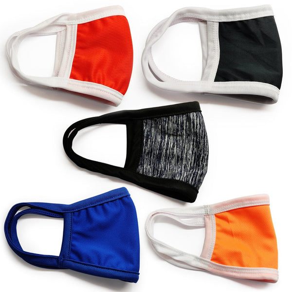 New Anti-Pollution Mouth Nose Lycra Cover Face Mask For Protection (Pack of 5)