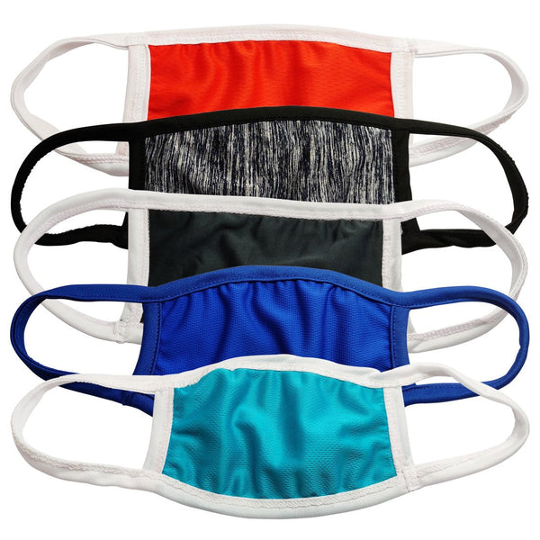 New Anti-Pollution Mouth Nose Lycra Cover Face Mask For Protection (Pack of 5)