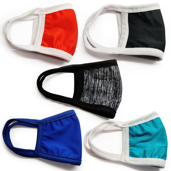 New Anti-Pollution Mouth Nose Lycra Cover Face Mask For Protection (Pack of 5)