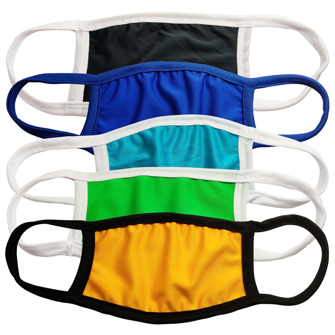 New Anti-Pollution Mouth Nose Lycra Cover Face Mask For Protection (Pack of 5)