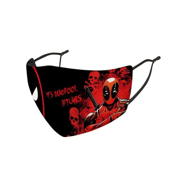 Deadpool, Punisher & Monster Face Printed Face Mask (Pack Of 3)
