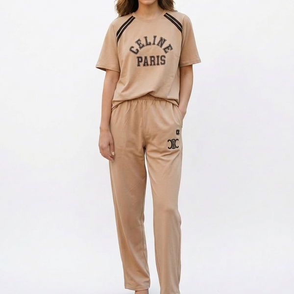 Modern Minimal Style Cord Set For Women