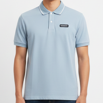 Imported Sky Blue Polo Shirt Premium Smart Casual Collection