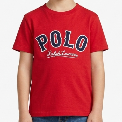 Kids Branded  Logo T-Shirt Classic Red Casual Wear