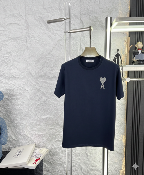 Men’s Premium Crew Neck T-Shirt With Stylish Heart Logo