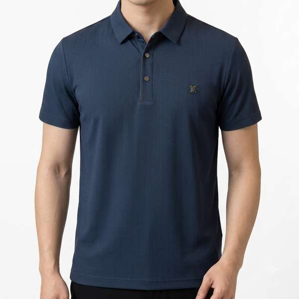 Men's Premium Blue Polo T-Shirt  Classic Collar Soft, Breathable & Stylish Casual Wear
