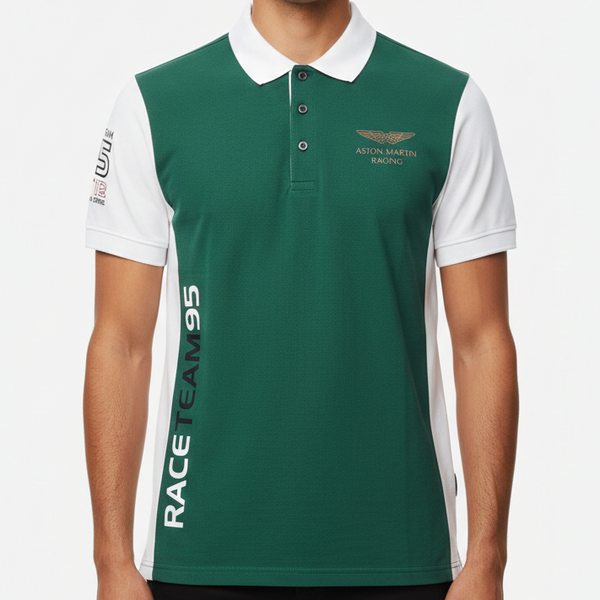 Men’s Premium Polo T-Shirt Sporty Contrast Design
