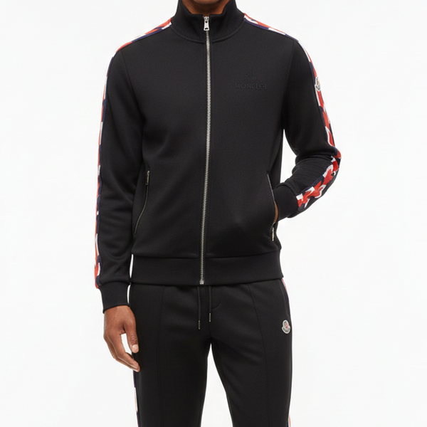 Black  Monogram Print Imported Premium Tracksuit