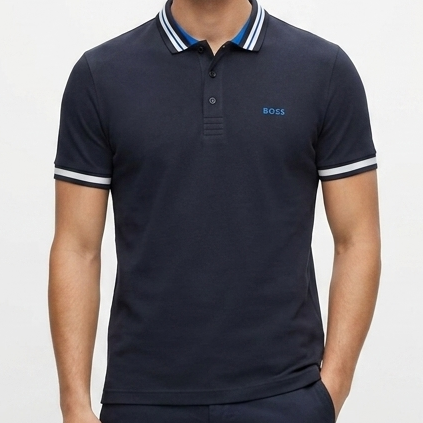 Premium Navy Blue Branded  Polo T-Shirt Classic Smart Casual Style