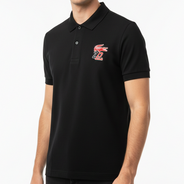 Men’s Classic Black Polo T-Shirt with  Brand  Logo