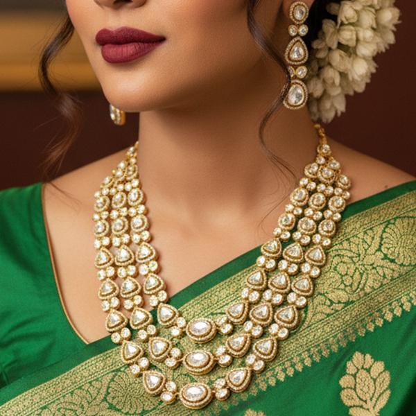 Royal Radiance Layered Kundan Necklace Set