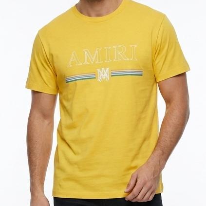 Premium Men’s Yellow Graphic T-Shirt Stylish Casual Round Neck Tee