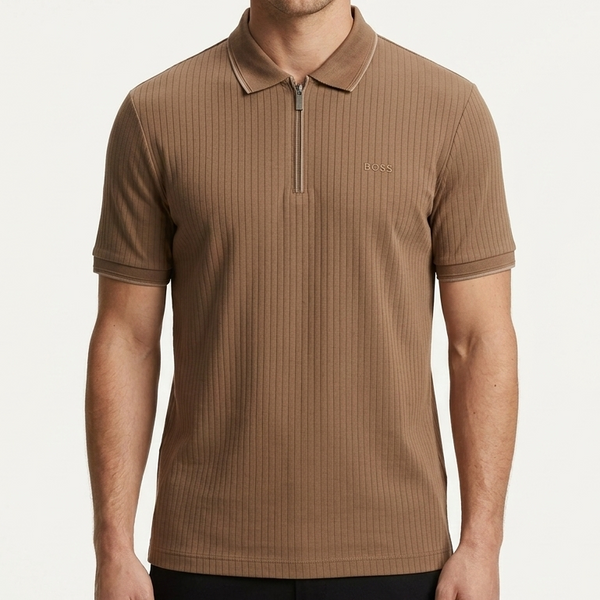 Premium Zip Polo T-Shirt For Men