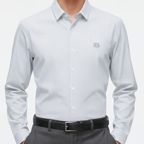 Classic Pinstripe Formal Shirt  Premium Elegant Everyday Wear