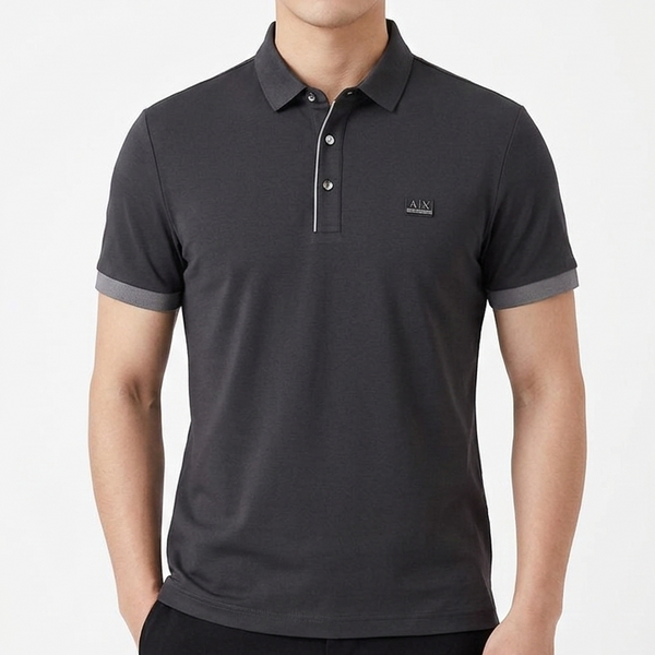 Modern Minimal Style Polo T-shirt For Men