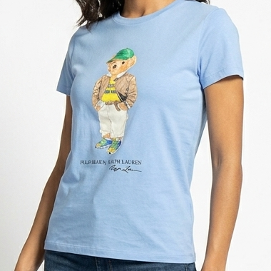 Premium  Polo Bear Graphic T-Shirt Collection for Women