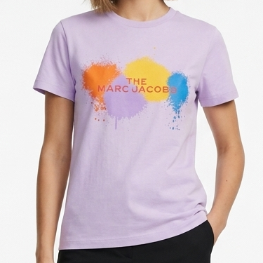 Women’s Lavender Graphic Printed T-Shirt – Stylish Casual Crew Neck Tee
