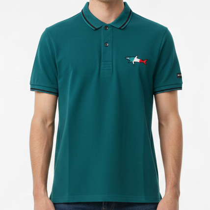 Men’s Premium  Polo T-Shirt with Contrast Tipping