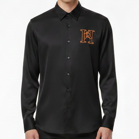 Men’s Luxury Designer Shirt with Iconic “H” Logo