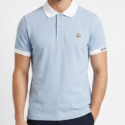 Premium Sky Blue Polo T-Shirt for Men Classic Regular Fit Casual Wear
