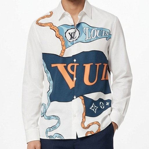 Premium Designer Printed Full Sleeve Shirt Bold Graphic Style