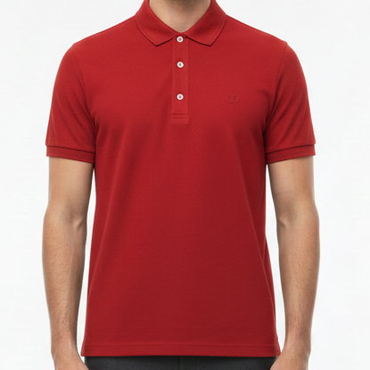 Premium Classic Red Polo T-Shirt Timeless Luxury Style