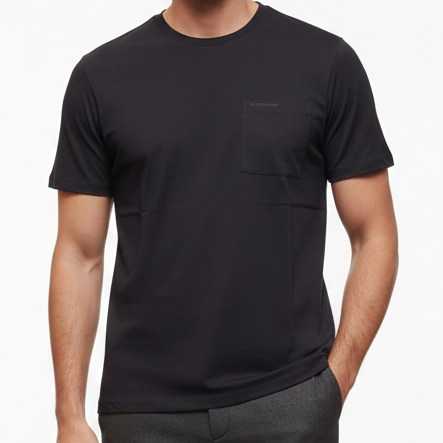 Men’s White Minimal Pocket T-Shirt Premium Everyday Wear