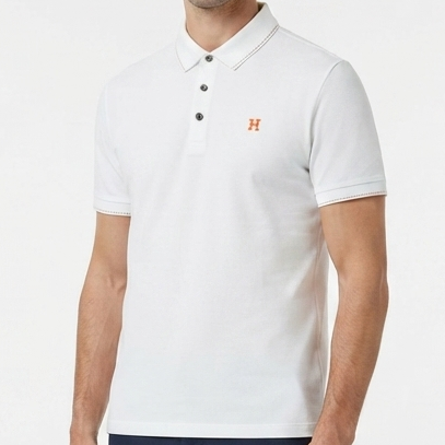 Luxury imported Polo T-Shirt with Signature H Logo