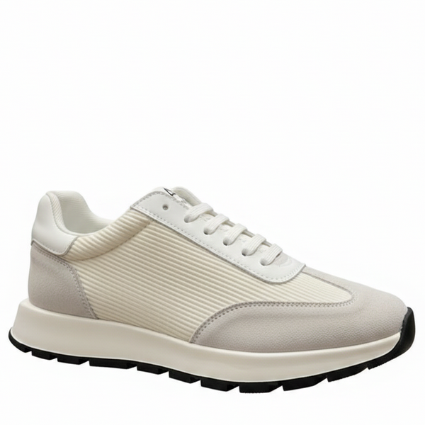 White Premium Runner Sneakers