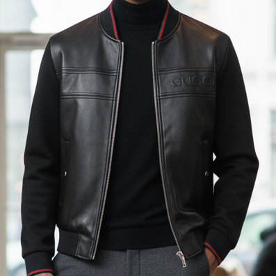 Luxury Stylish Black Leather Premium Jacket