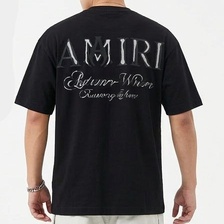Men’s Premium Embroidered Brand Script Oversize T-shirt